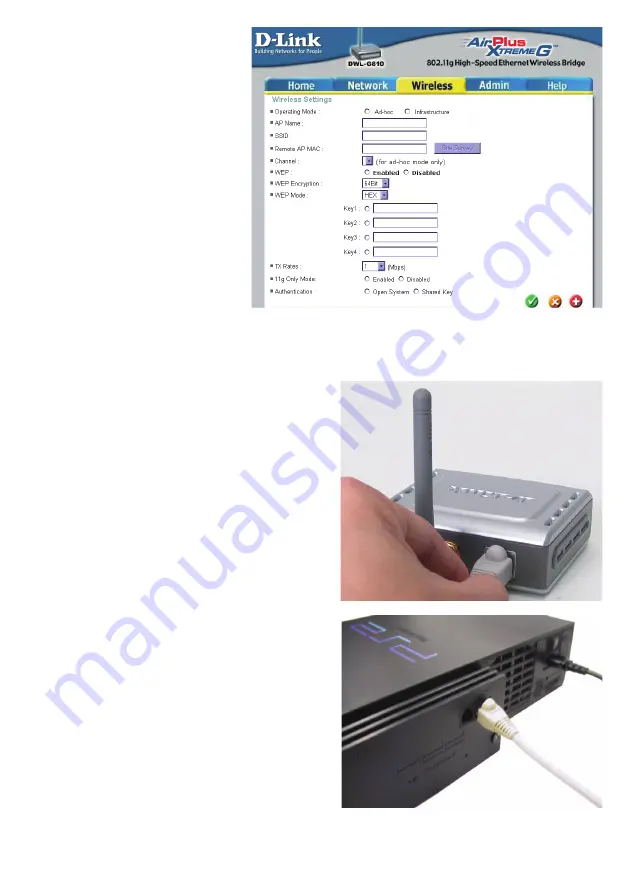 D-Link AirPlus XtremeG Ethernet-to-Wireless Bridge... Quick Installation Manual Download Page 58