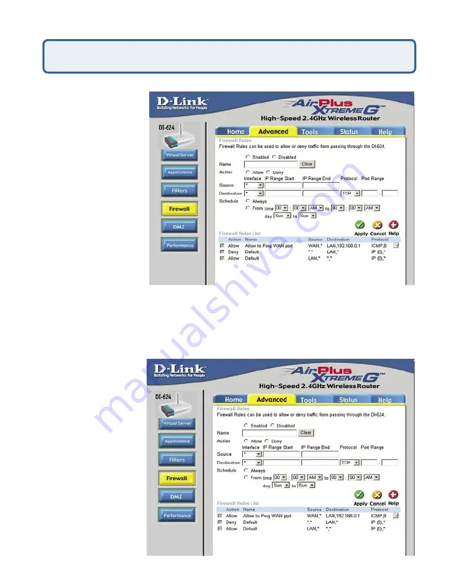 D-Link AirPlusXtremeG DI-624 User Manual Download Page 89