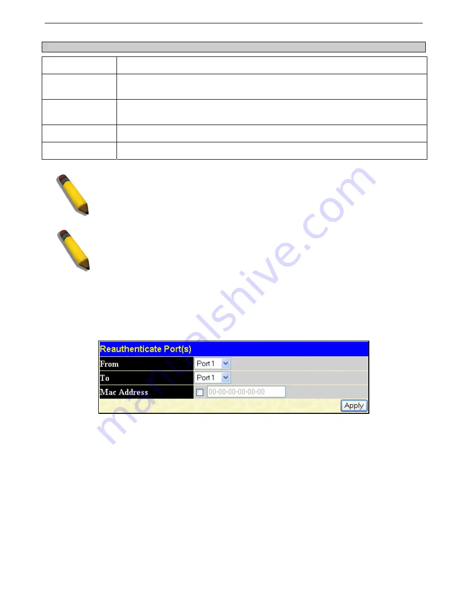 D-Link DES-3018 User Manual Download Page 168