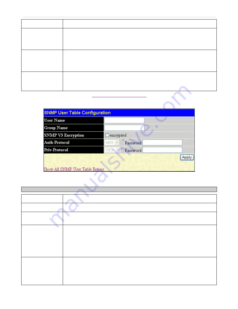 D-Link DES-3028 User Manual Download Page 73