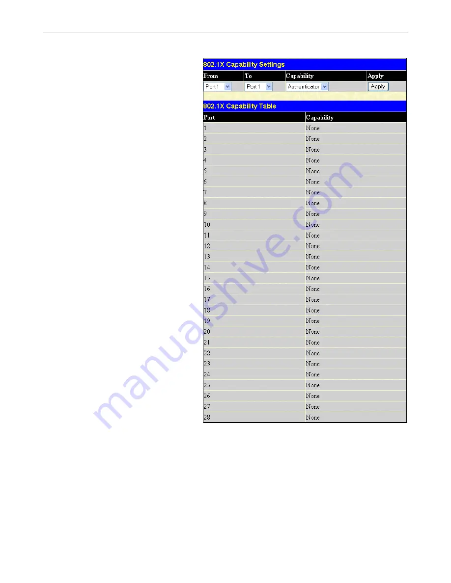 D-Link DES-3028 User Manual Download Page 223