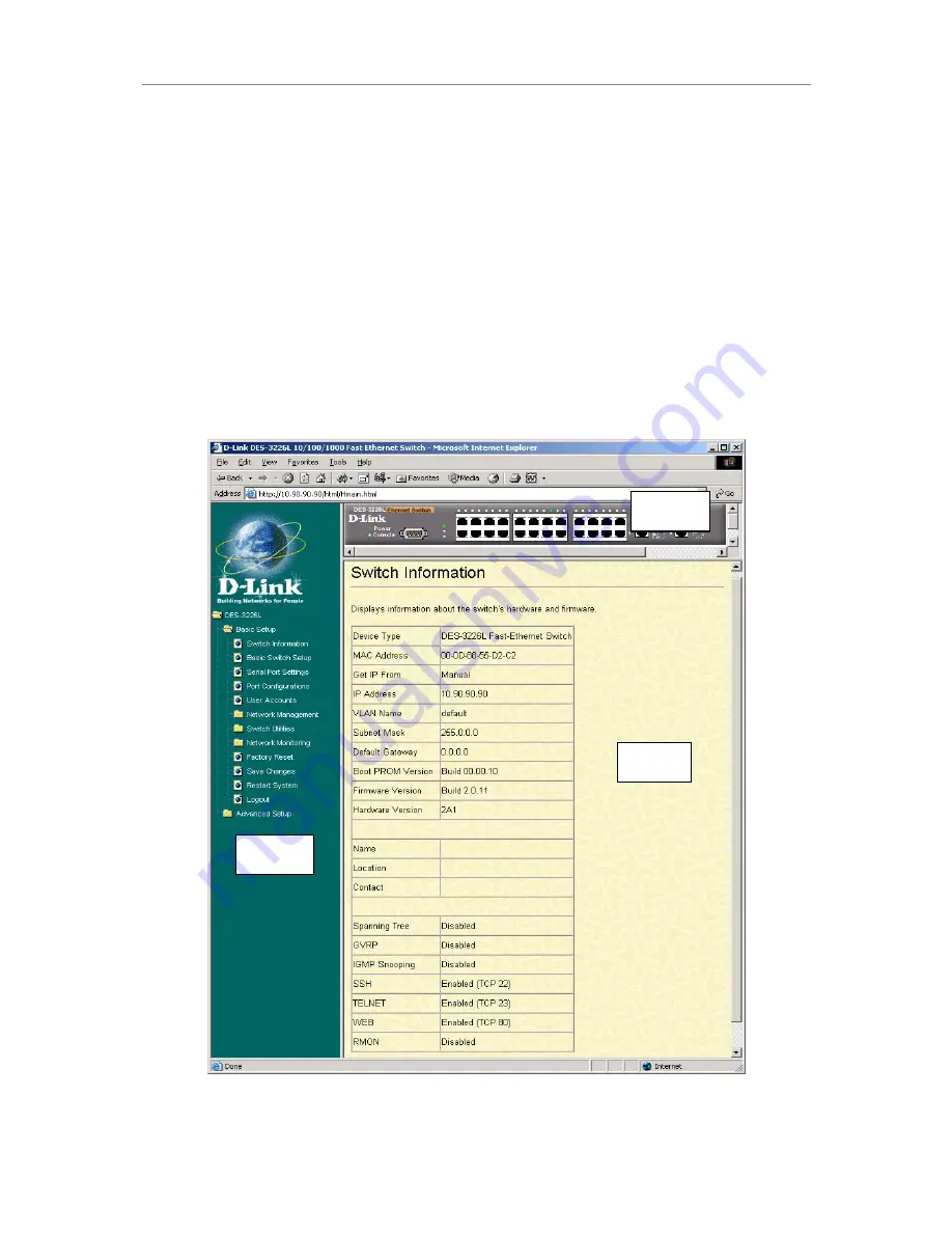 D-Link DES-3226L Manual Download Page 36