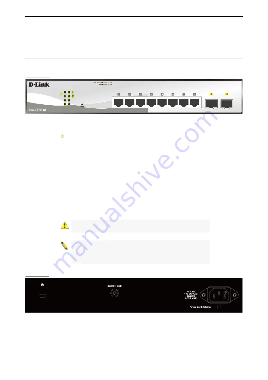 D-Link DGS-1210-10 Скачать руководство пользователя страница 10