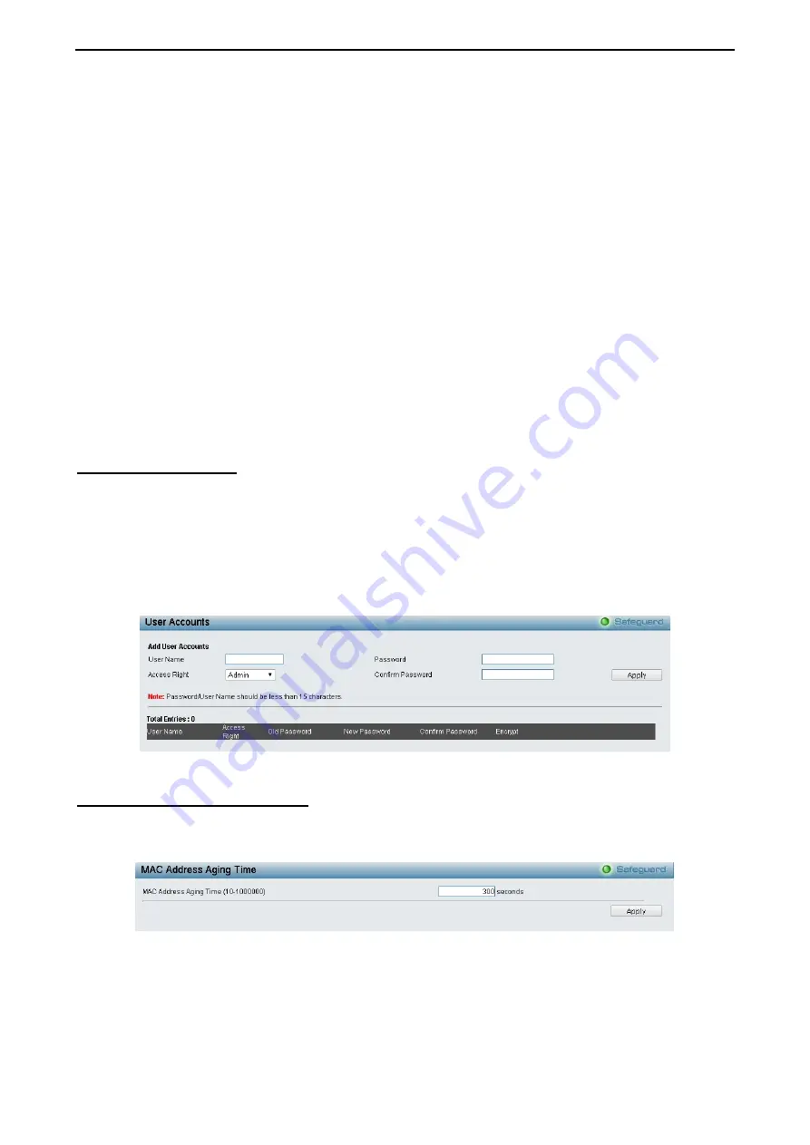 D-Link DGS-1210-12TS/ME User Manual Download Page 42