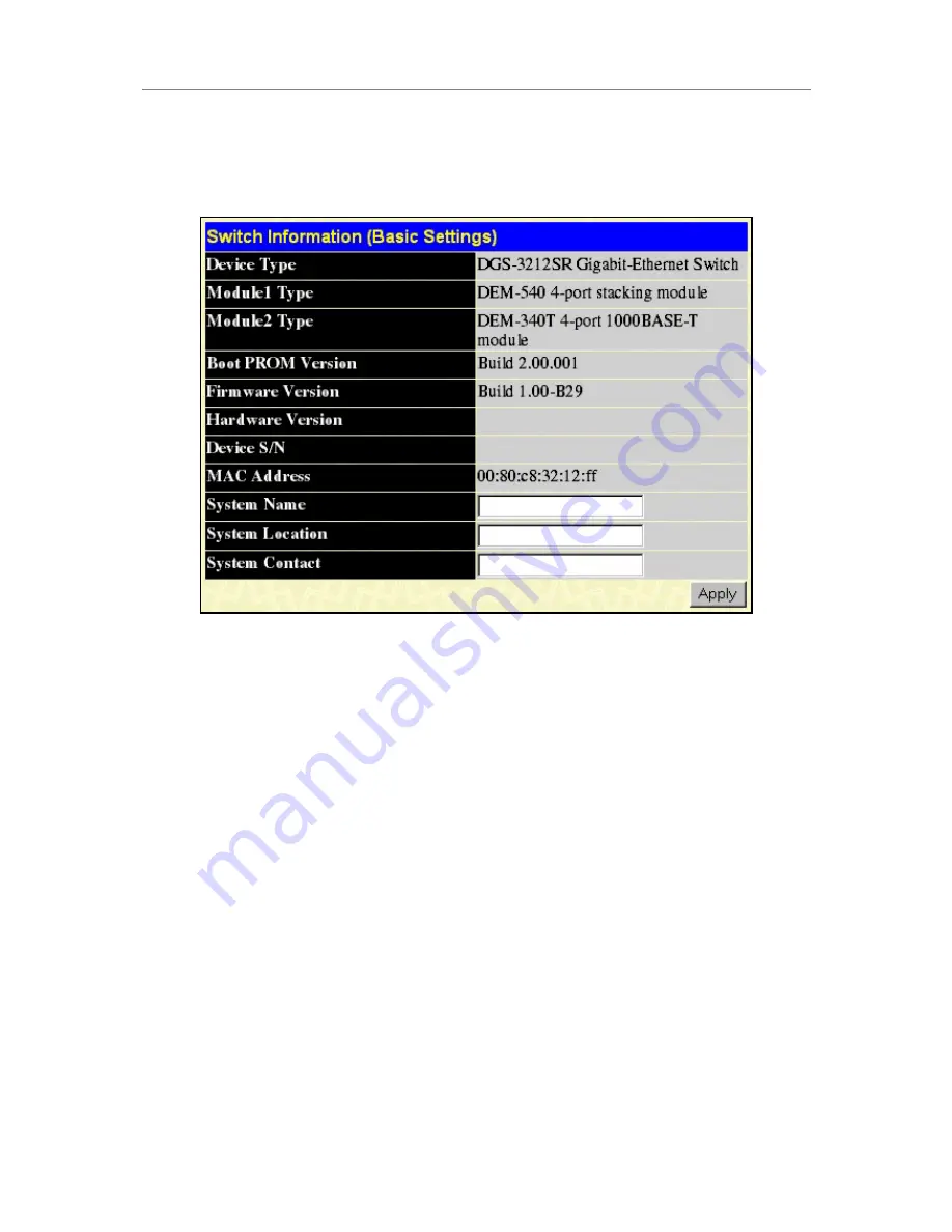 D-Link DGS-3212SR User Manual Download Page 35