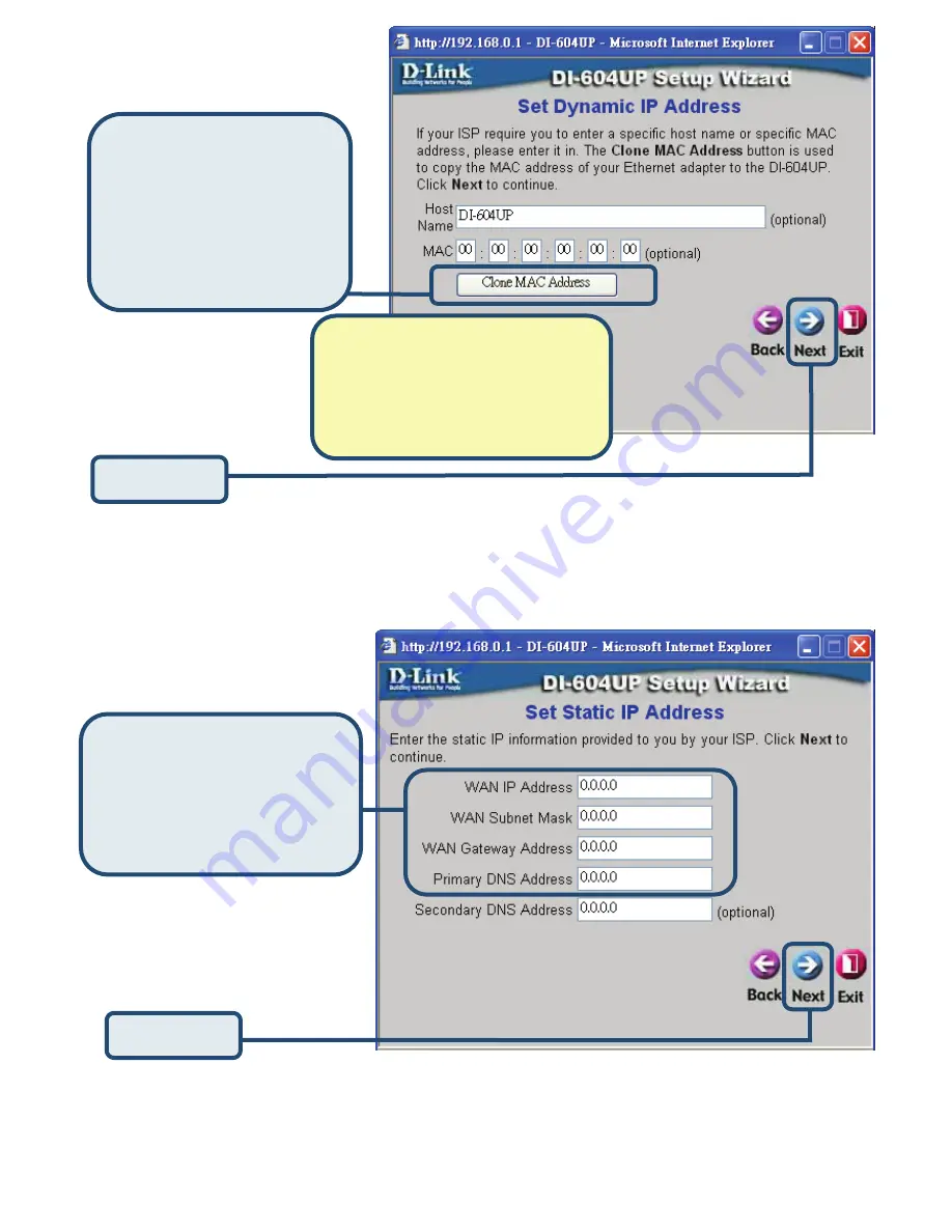 D-Link DI-604UP Quick Install Manual Download Page 8