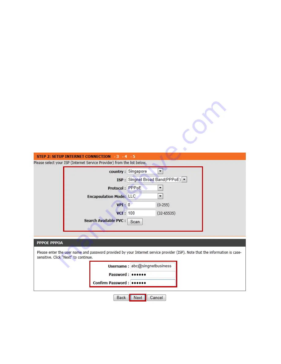 D-Link DSL-2750E Technical Support Setup Procedure Download Page 5