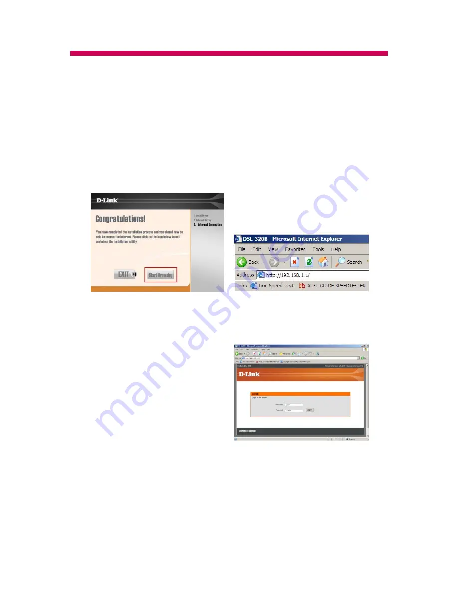 D-Link DSL-320B Setting-Up Manual Download Page 6