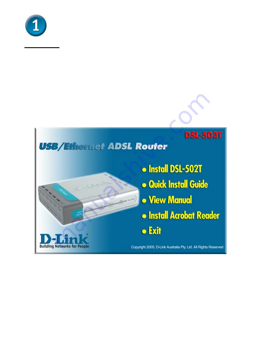 D-Link DSL-502T Quick Install Manual Download Page 3