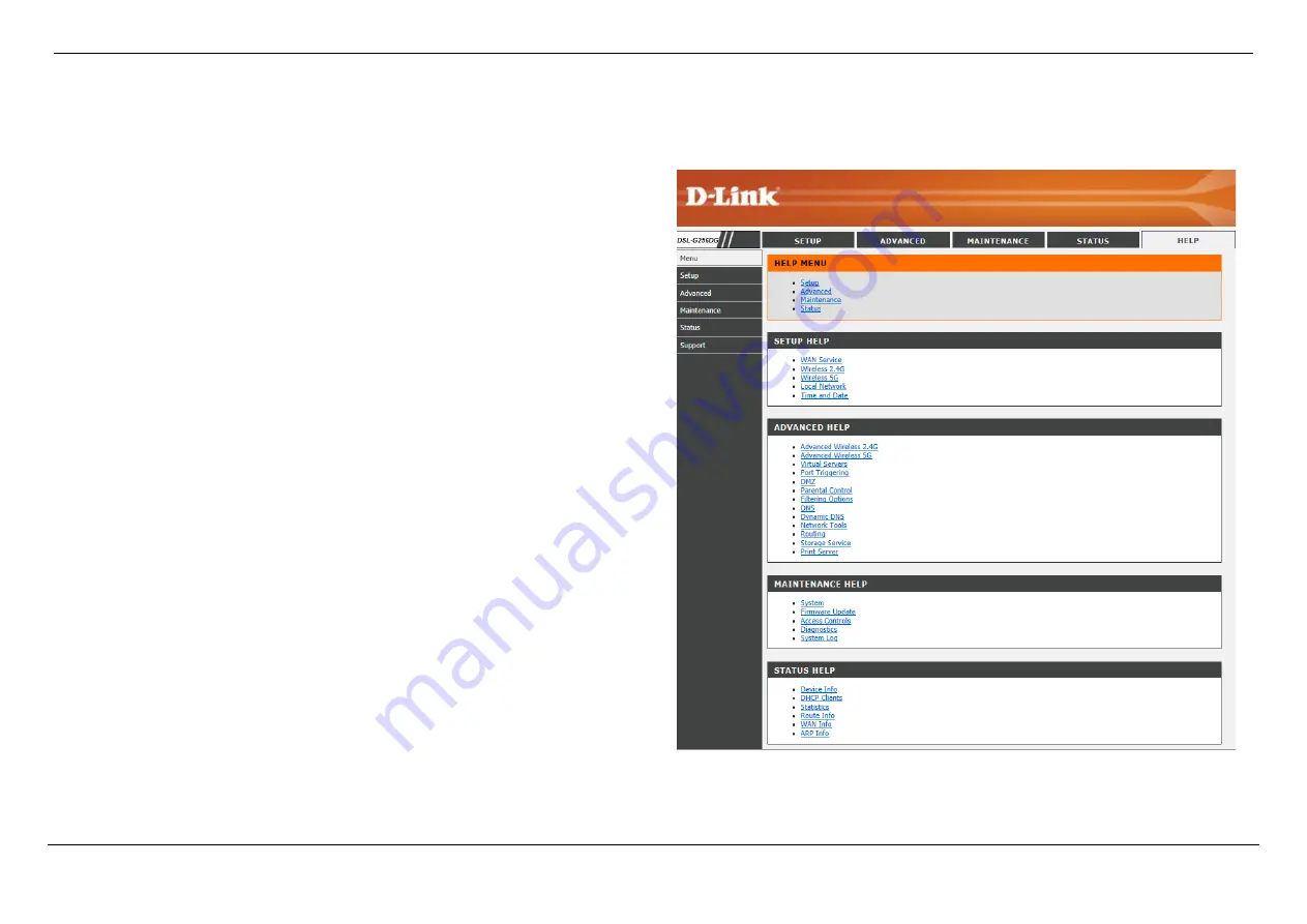 D-Link DSL-G256DG User Manual Download Page 182