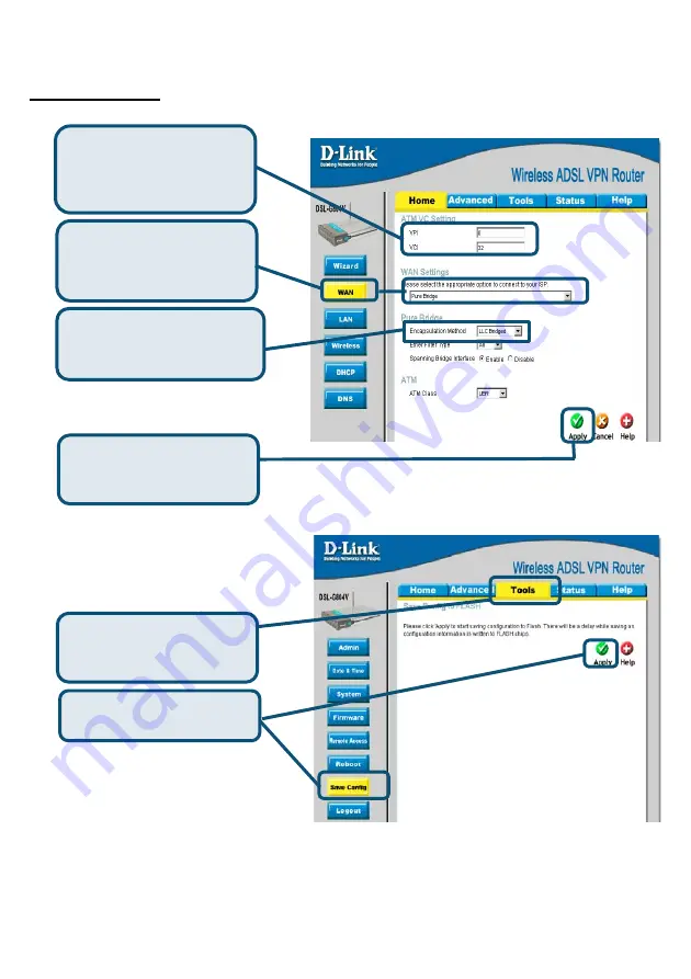 D-Link DSL-G804V Quick Information Manual Download Page 14