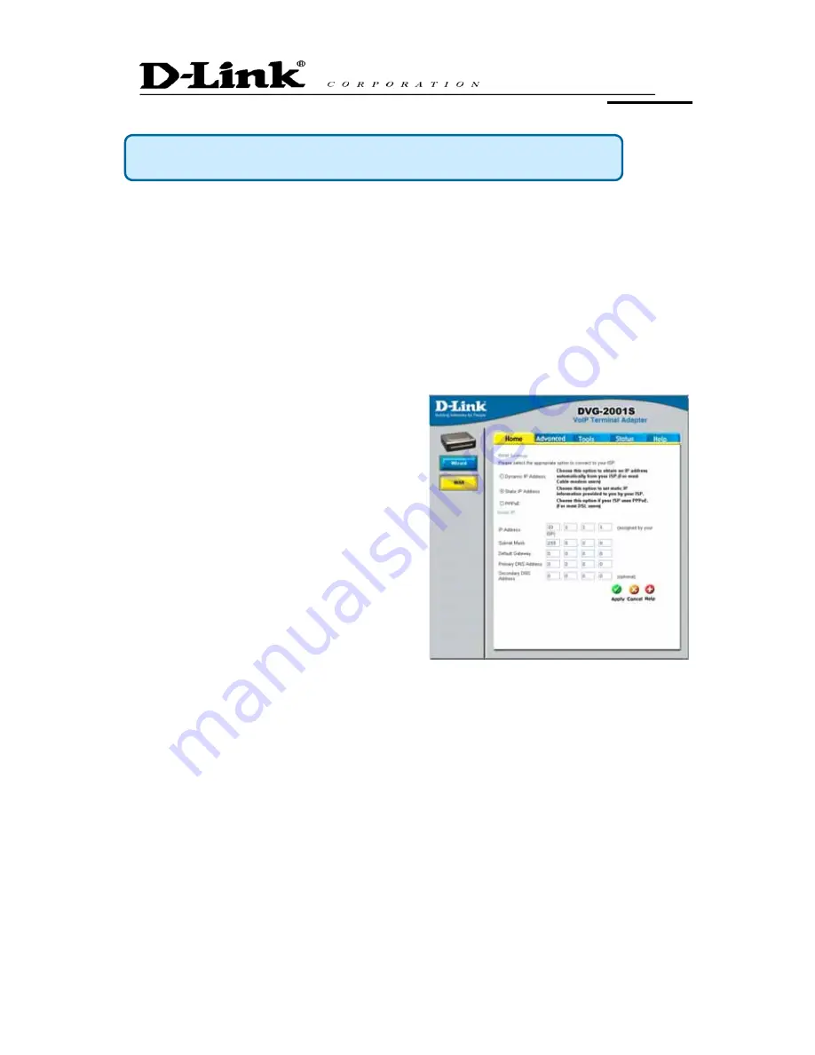 D-Link DVG-2001S Quick User Manual Download Page 43