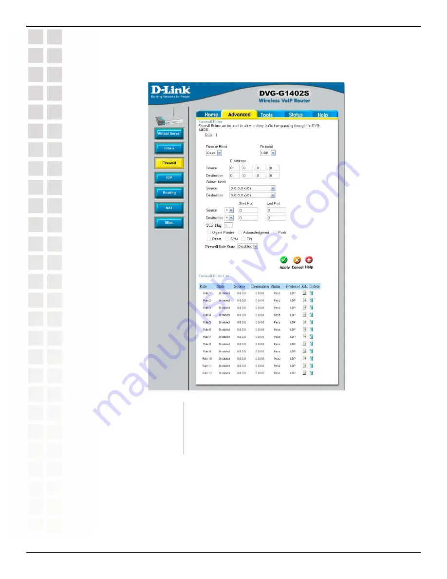 D-Link DVG-G1402S - Wireless Broadband VoIP Router Скачать руководство пользователя страница 35