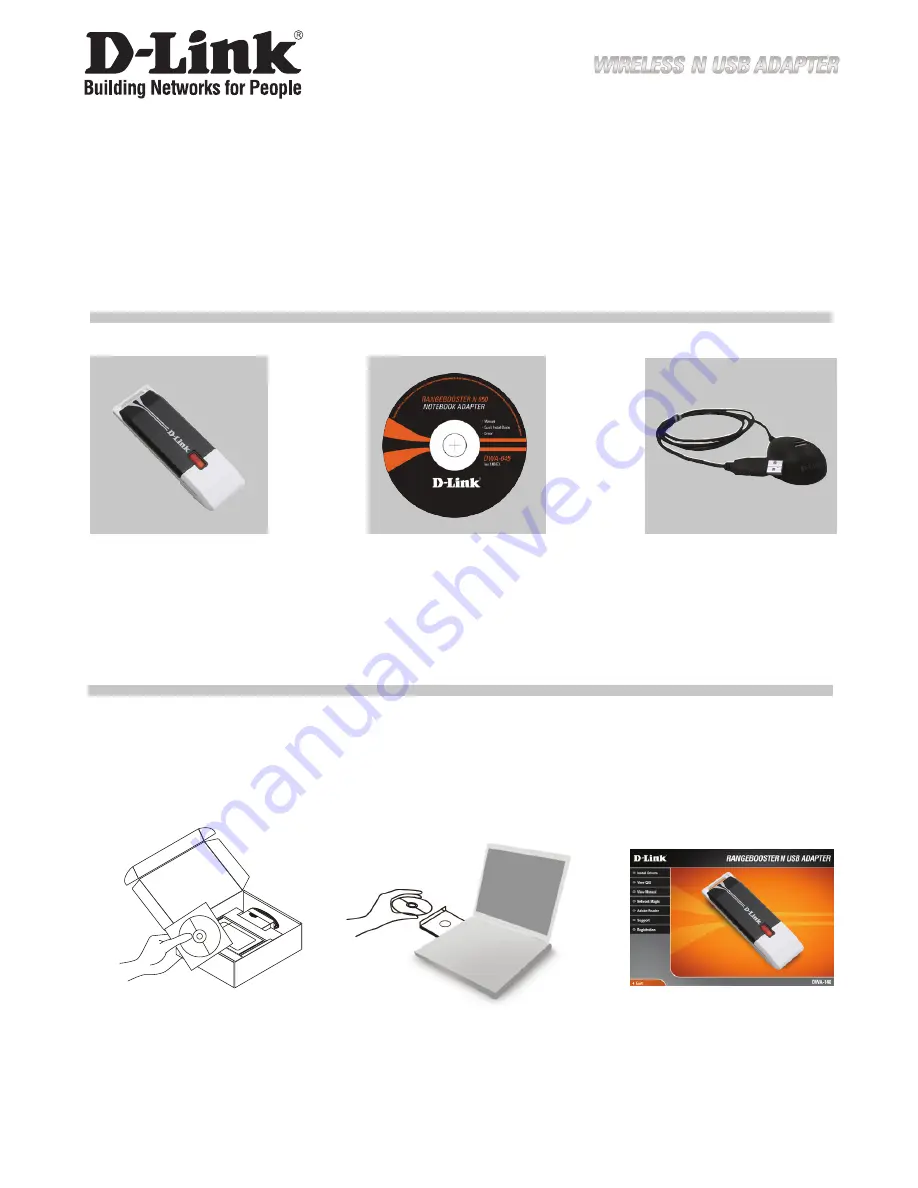 D-Link DWA140 - RANGE BOOSTER N USB ADAPTOR Quick Install Manual Download Page 2