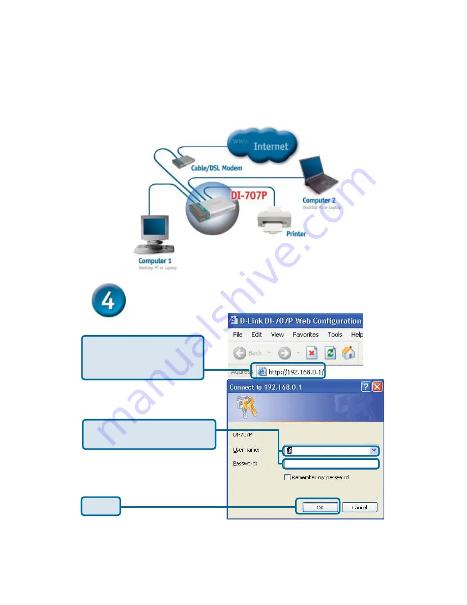 D-Link Express Ethernetwork DI-707P Quick Installation Manual Download Page 4