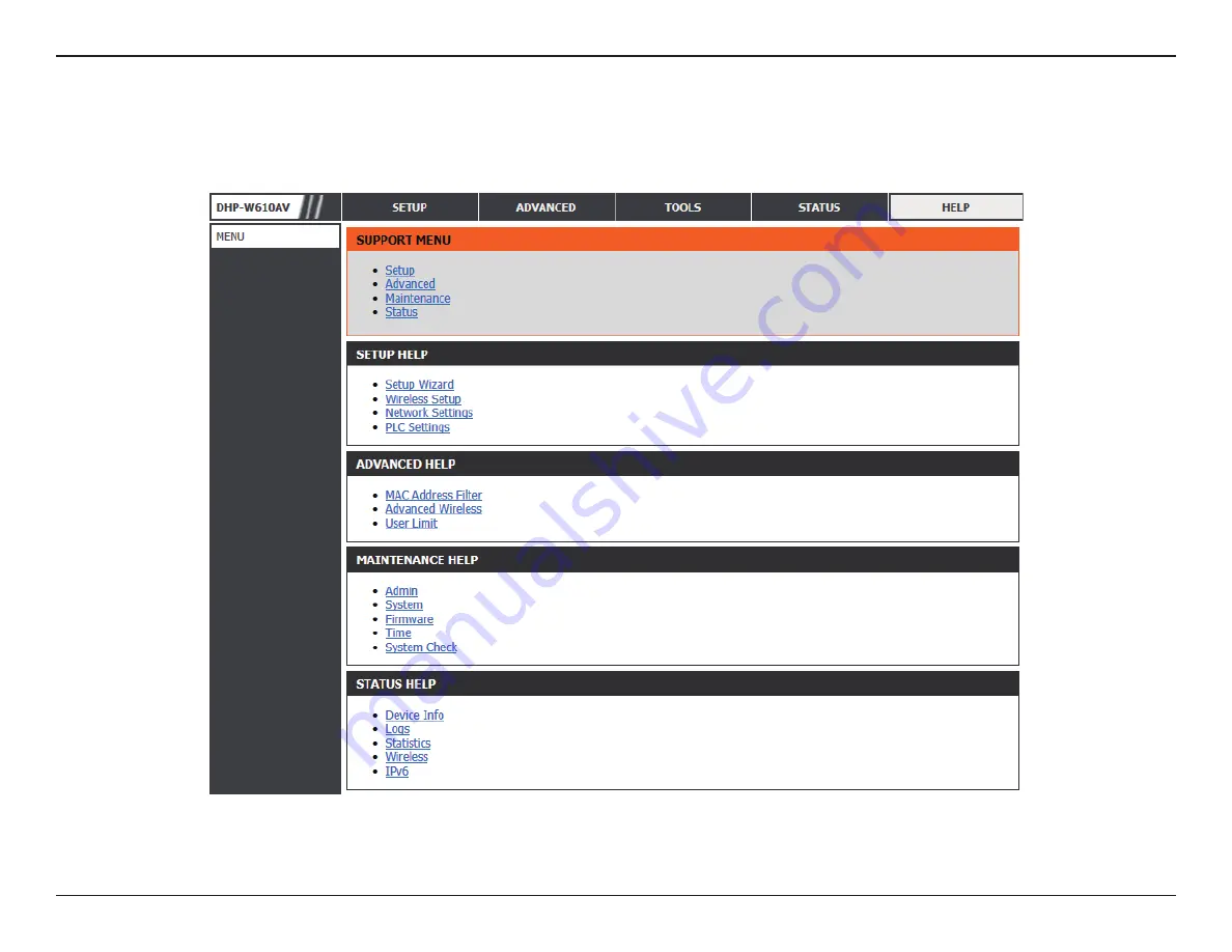 D-Link PowerLine DHP-W611AV User Manual Download Page 36