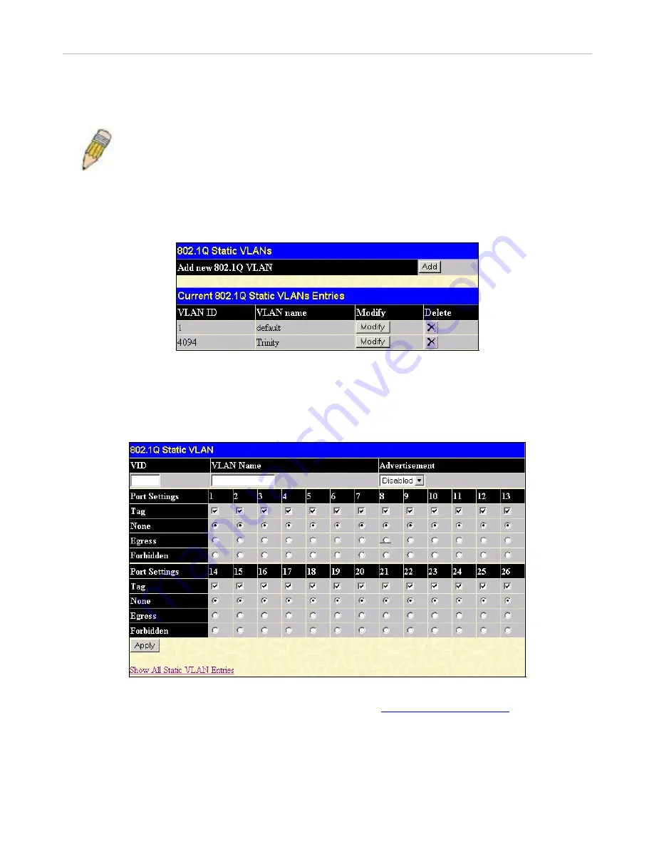 D-Link xStack DES-3526DC User Manual Download Page 78