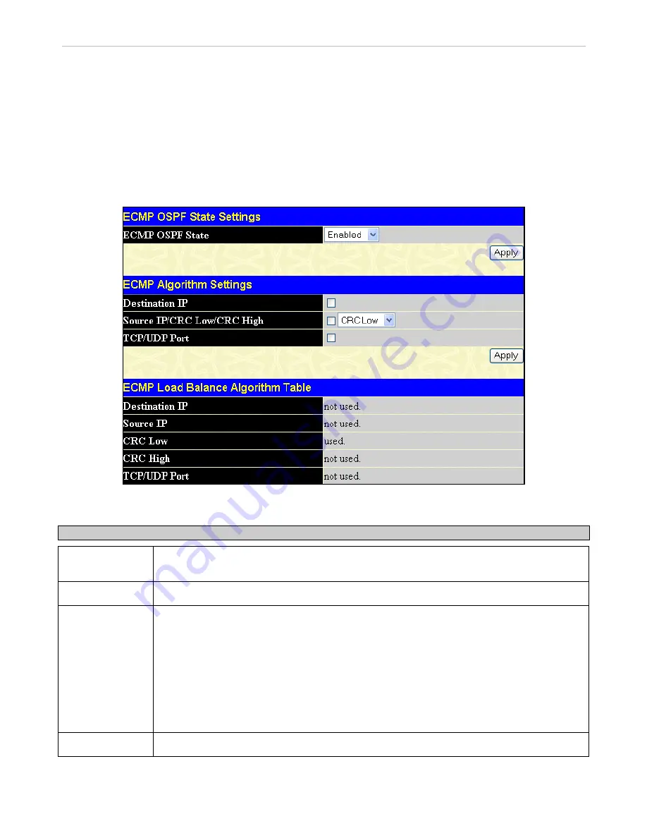 D-Link xStack DGS-3612G series Reference Manual Download Page 207