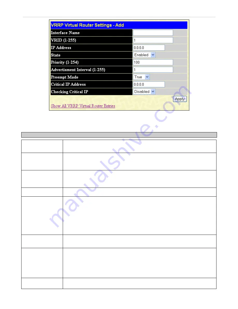 D-Link xStack DGS-3612G series Reference Manual Download Page 270