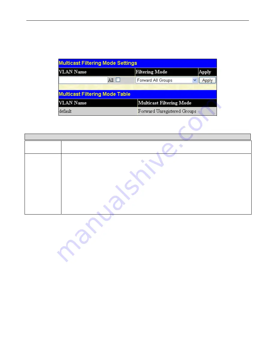 D-Link xStack User Manual Download Page 166