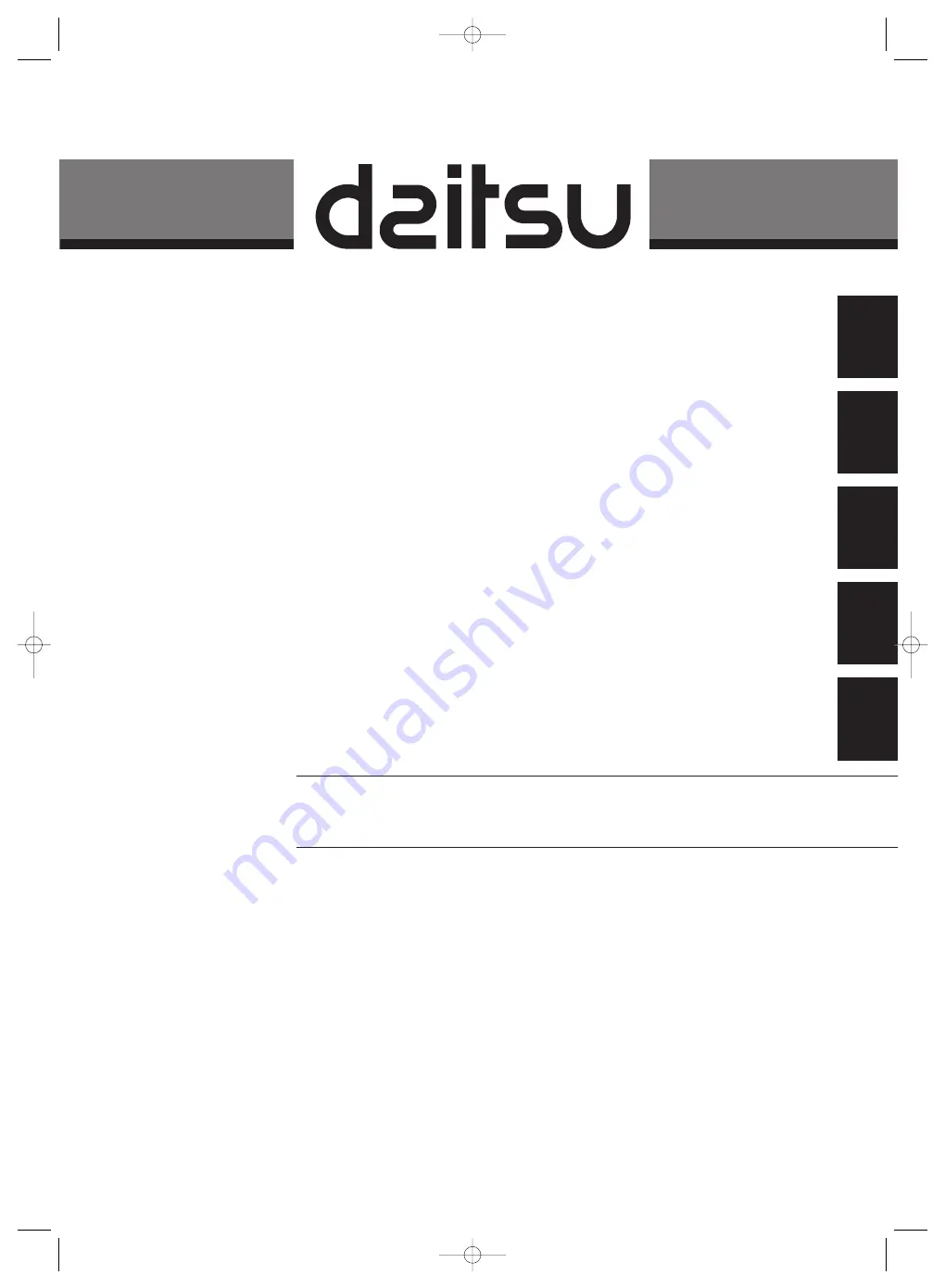 d2itsu 3CSD3410 Manual Download Page 1