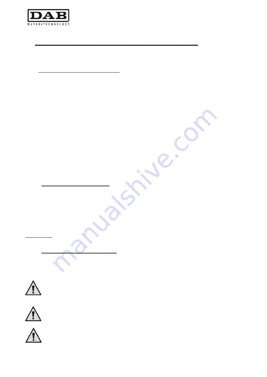 DAB MCE-11/P Instruction For Installation And Maintenance Download Page 302