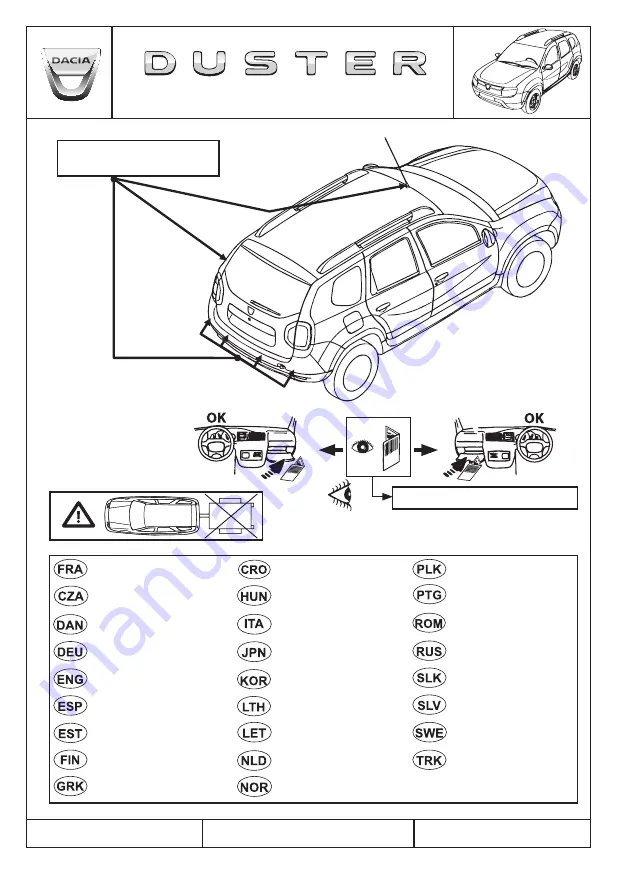 Dacia 8201663947 Installation Instructions Manual Download Page 1