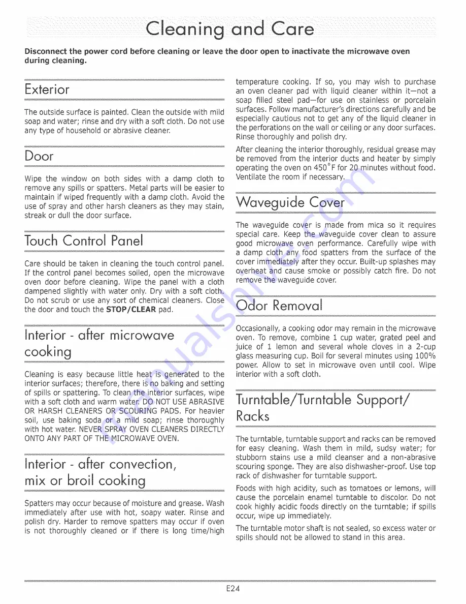 Dacor DCM24B Use And Care Manual Download Page 26