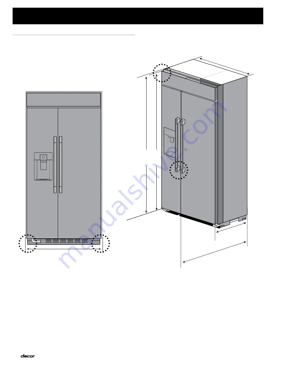 Dacor Discovery DYF42BSIWS Installation Instructions Manual Download Page 12