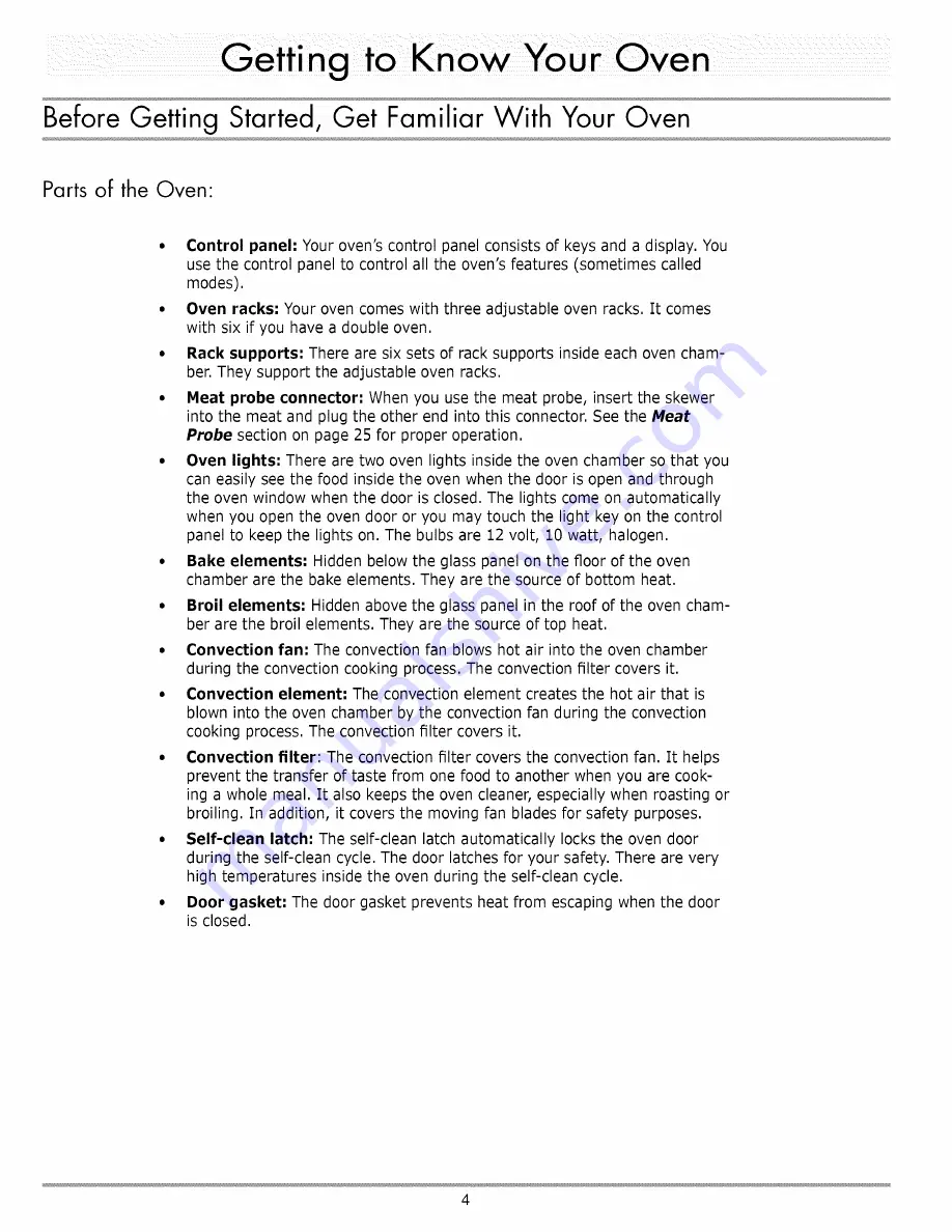 Dacor Discovery EO Series Use And Care Manual Download Page 6