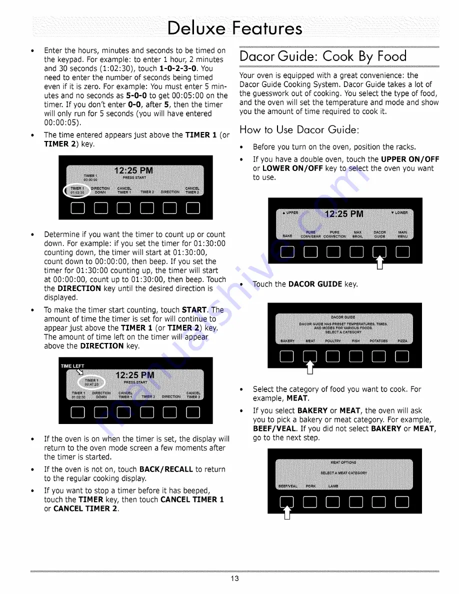 Dacor Discovery EO Series Use And Care Manual Download Page 15