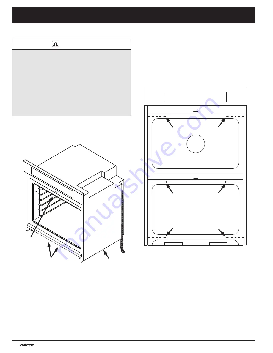 Dacor Distinctive DTO127 Скачать руководство пользователя страница 14