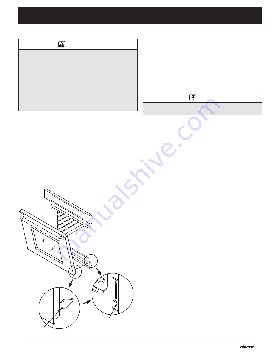 Dacor Distinctive DTO127 Installation Instructions Manual Download Page 15