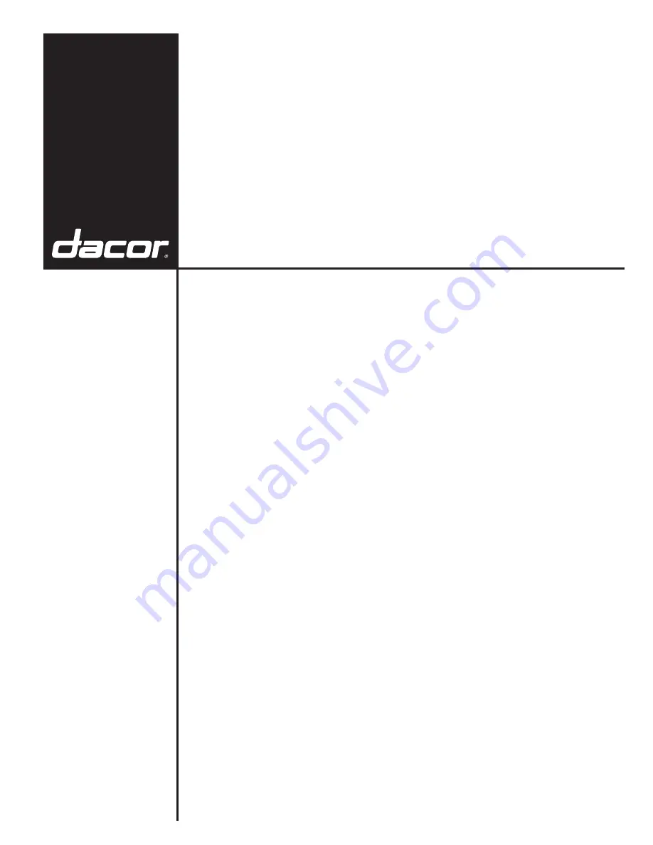 Dacor Distinctive DTO227 Installation Instructions Manual Download Page 17