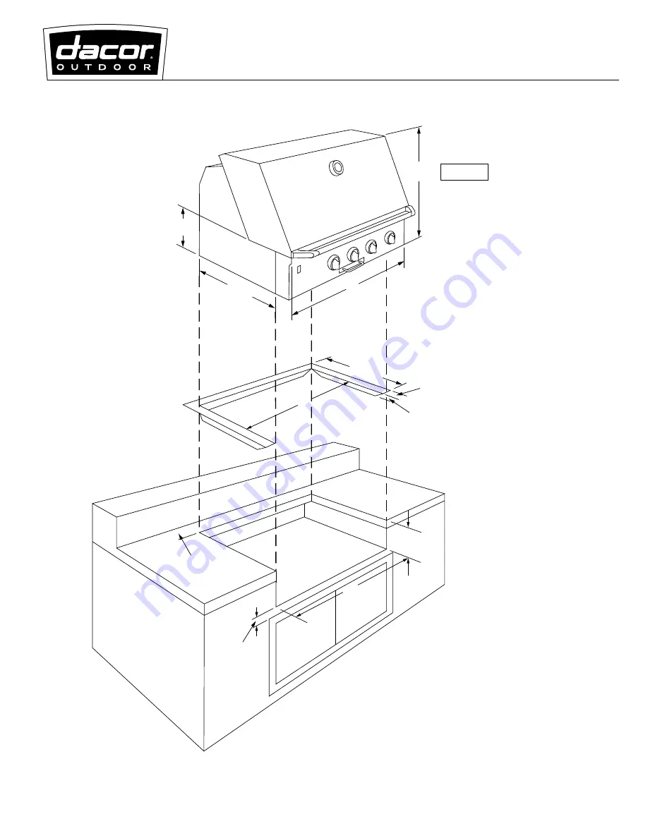 Dacor EOG303 Installation Instructions Download Page 1