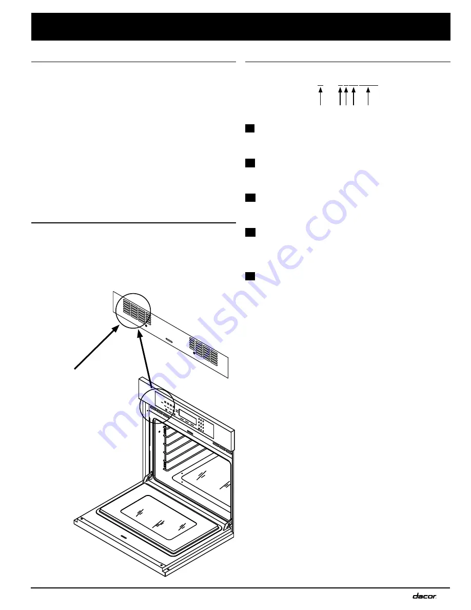 Dacor EORD227S Installation Instructions Manual Download Page 5