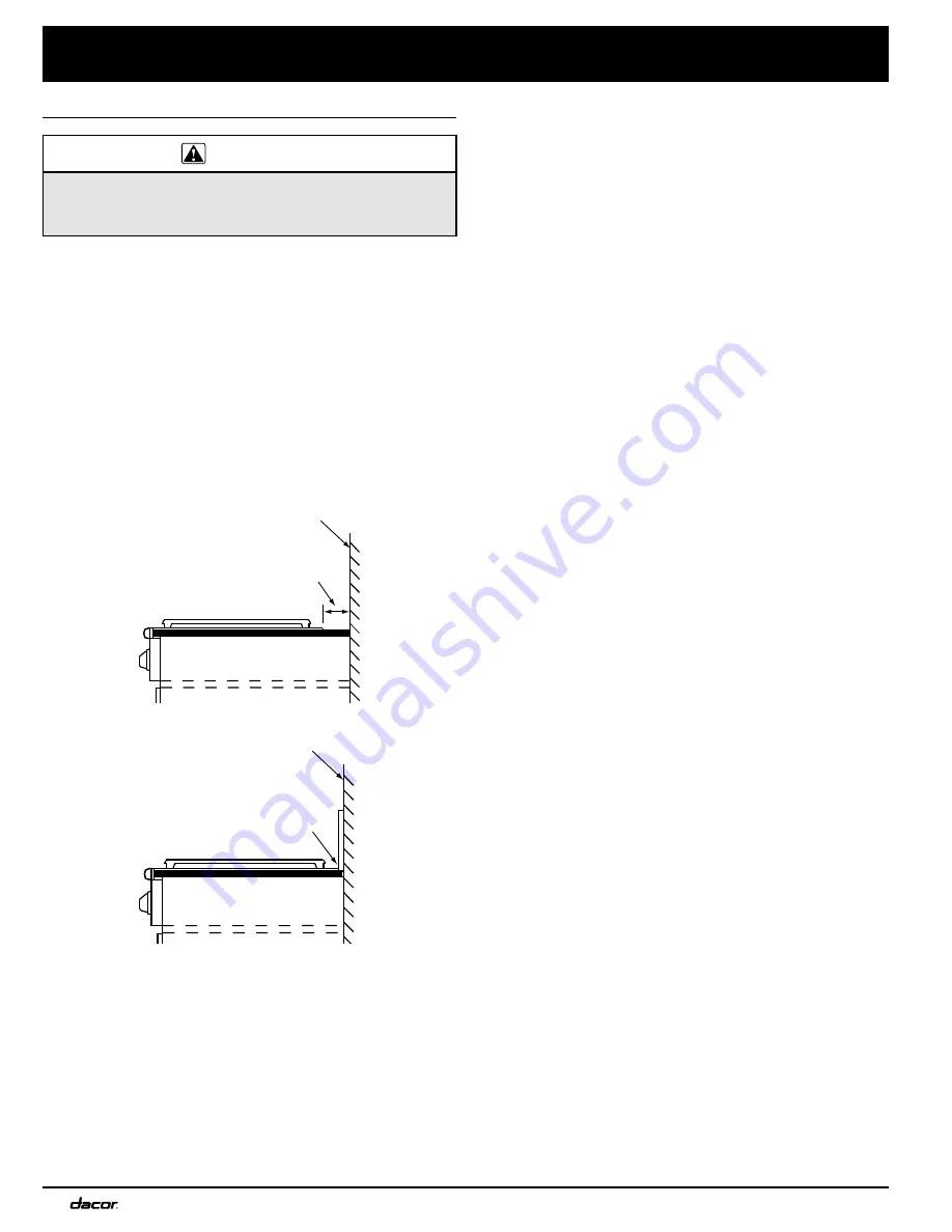 Dacor Epicure EG486SCHNG Скачать руководство пользователя страница 6