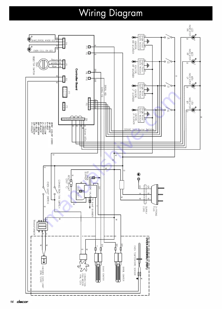 Dacor Epicure ER30GSCH/NG Installation Instructions Manual Download Page 16