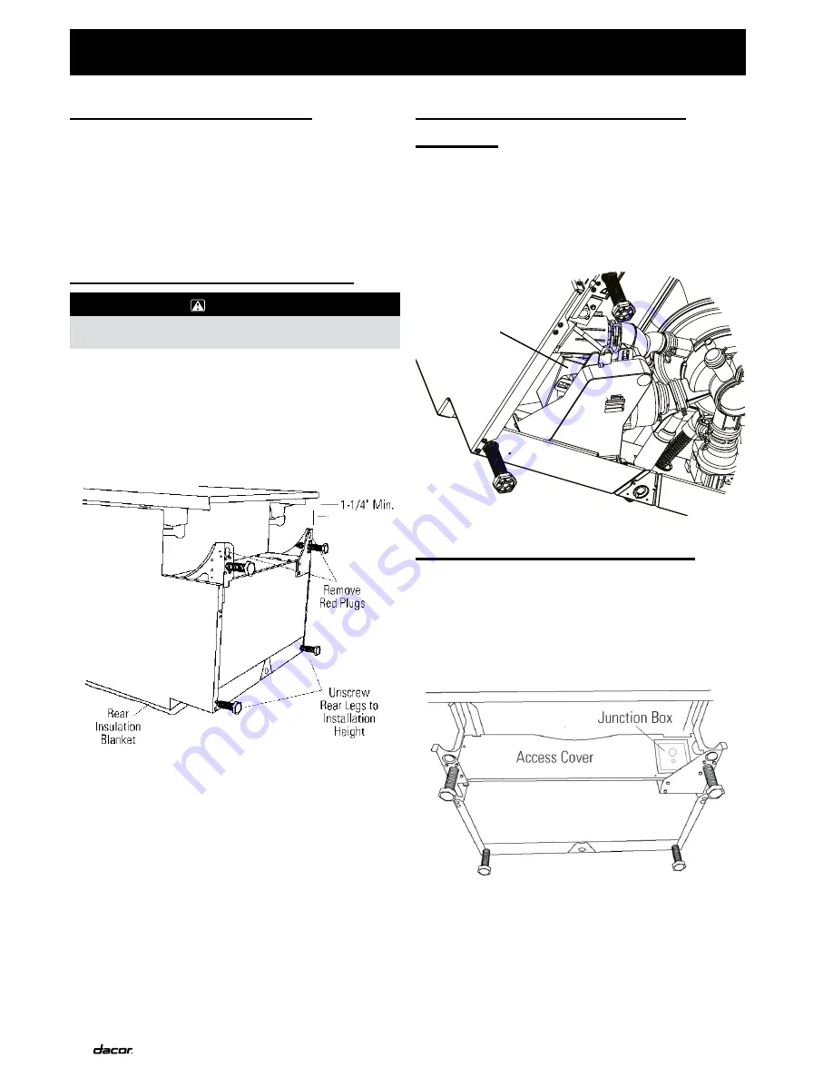 Dacor Millennia MDW24S Installation Instructions Manual Download Page 8