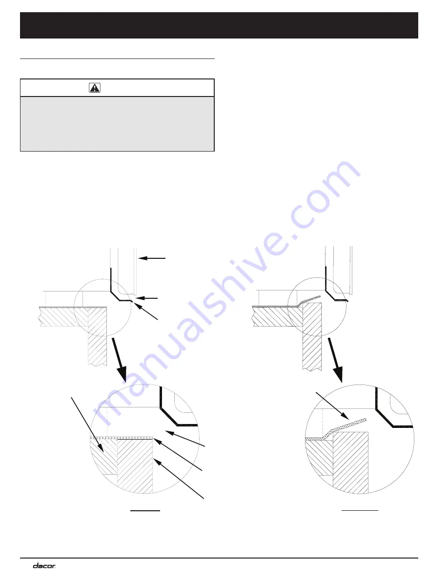 Dacor MO Installation Instructions Manual Download Page 10