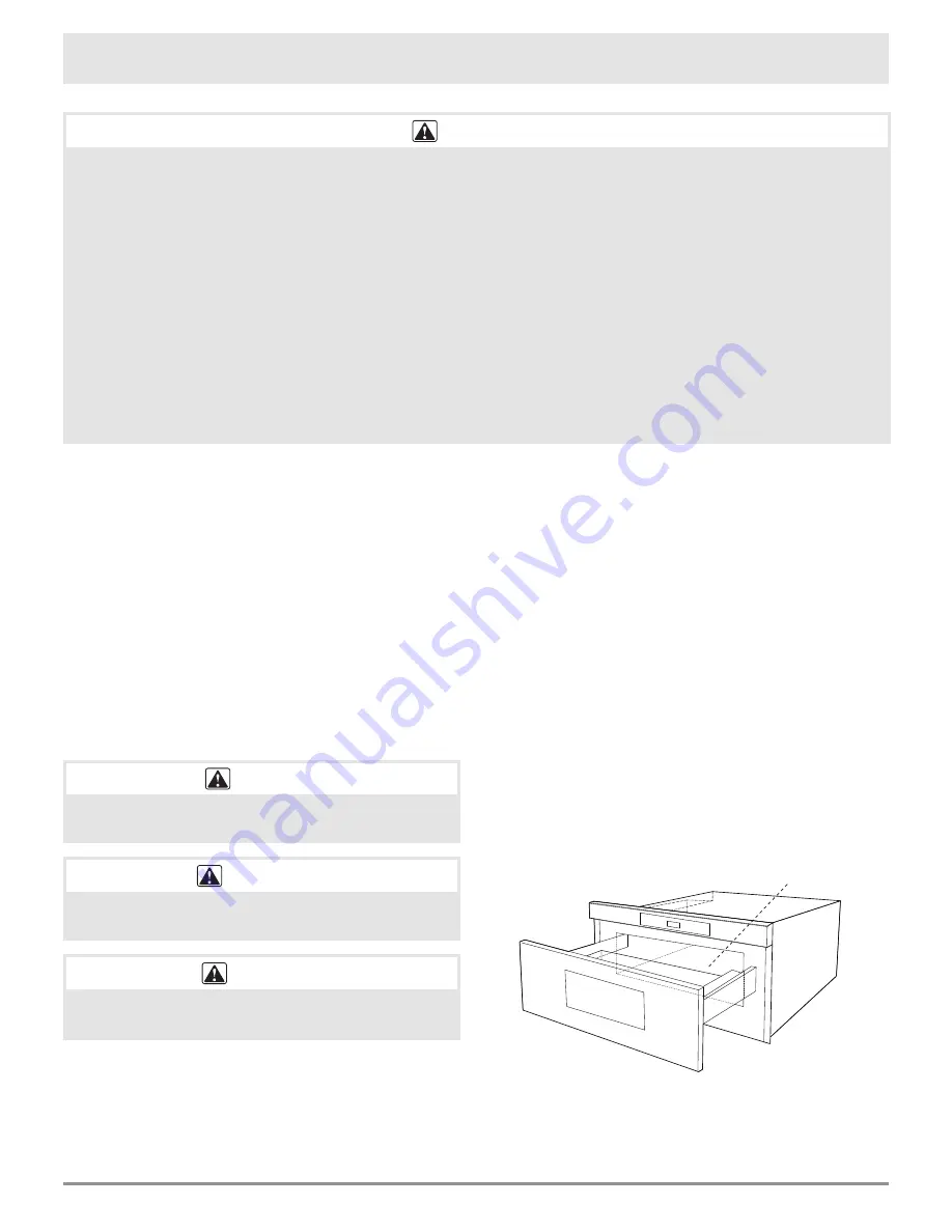 Dacor Modernist Microwave In-A-Drawer DMR30M977WS Скачать руководство пользователя страница 2