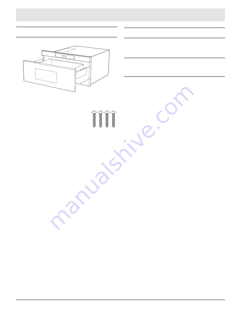 Dacor Modernist Microwave In-A-Drawer DMR30M977WS Скачать руководство пользователя страница 14