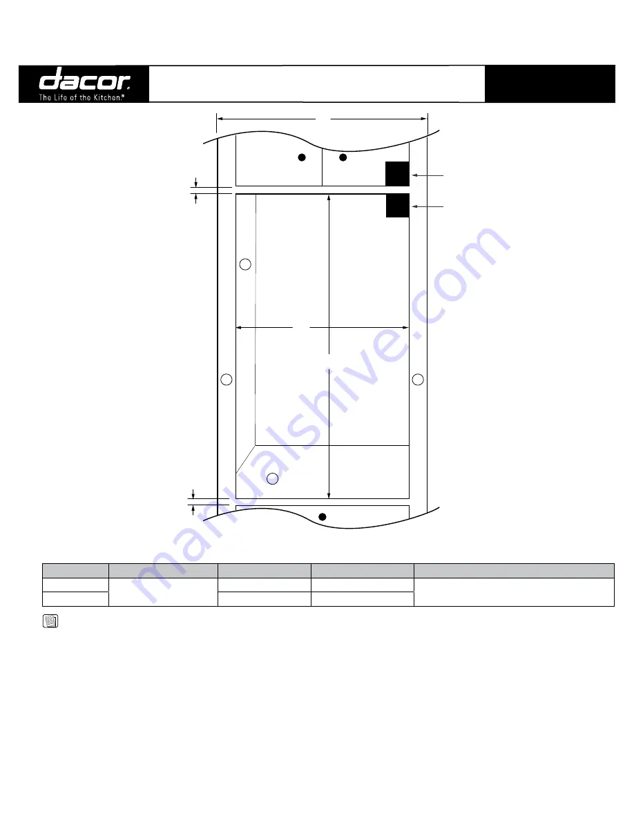 Dacor PCD/PCS Planning Manual Download Page 1