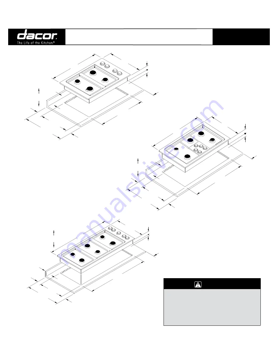 Dacor Preference Gas Cooktops Скачать руководство пользователя страница 1