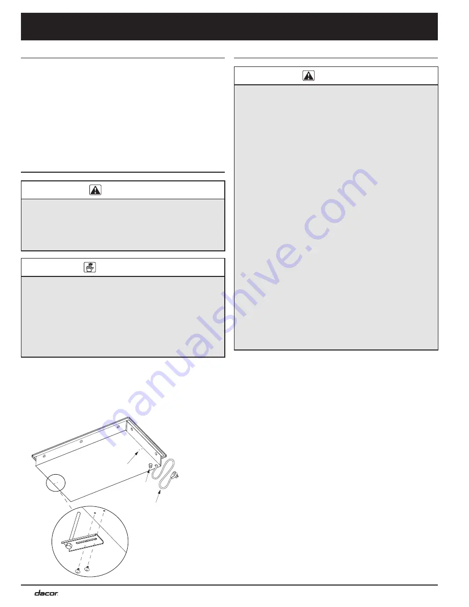 Dacor Preference SGM466 Скачать руководство пользователя страница 10