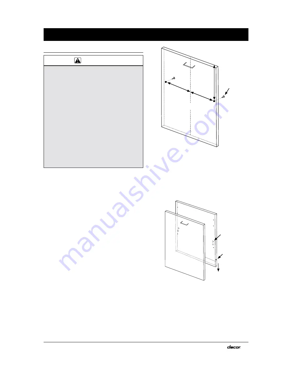 Dacor RDW24 Installation Instructions Manual Download Page 11