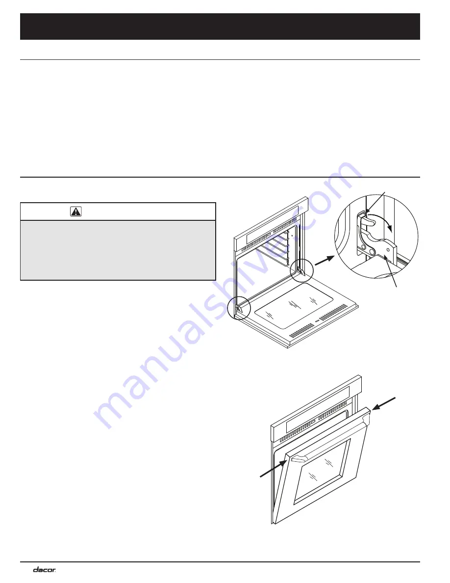 Dacor Renaissance RNO130 Installation Instructions Manual Download Page 26