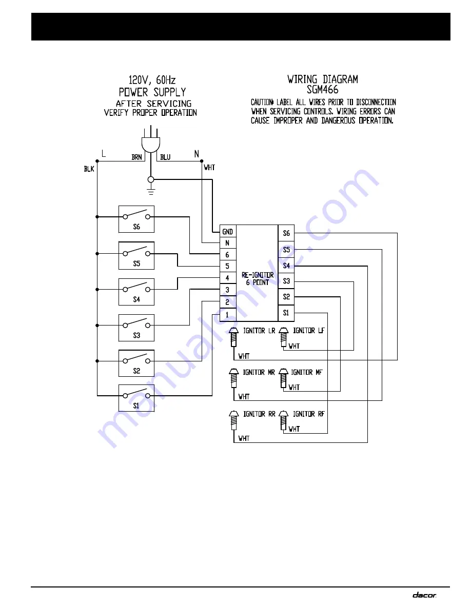 Dacor SGM466B Installation Instructions Manual Download Page 15