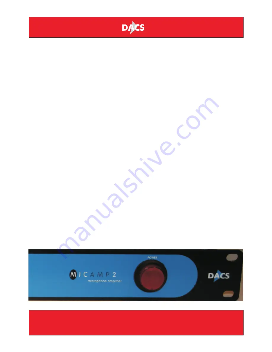 Dacs MicAmp2 User Manual Download Page 6