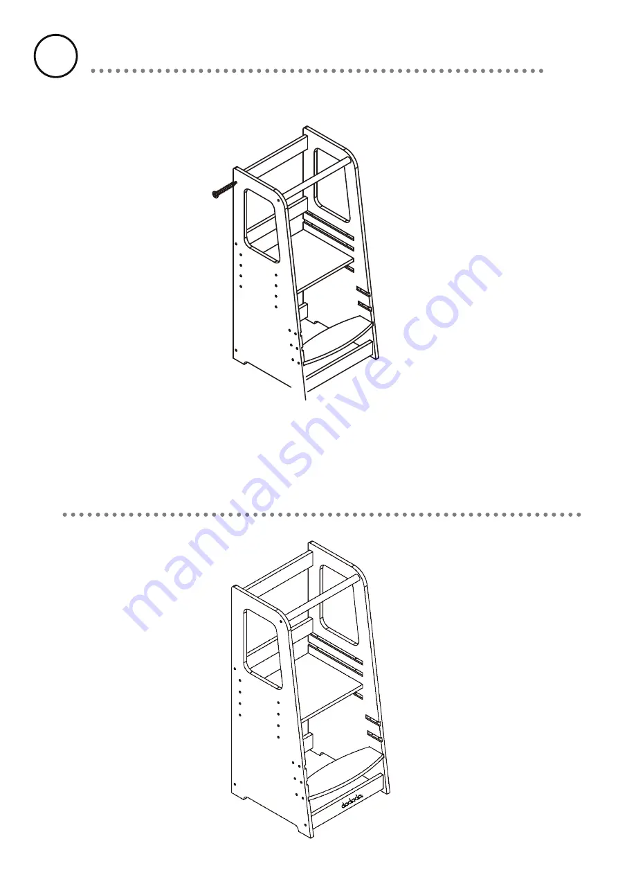 dadada Toddler Tower Assembly Instructions Manual Download Page 7